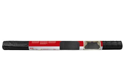 +PWR Car Parts Universal-Kofferraummatte aus Gummi. 100% PVC, Größe 108 x 140 cm. rutschfest und zuschneidbar. Schützt den Originalkofferraum.