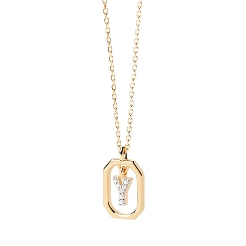 Collier initiale AZ lettres pendentif chaîne hommes femmes bijoux mode anniversaire