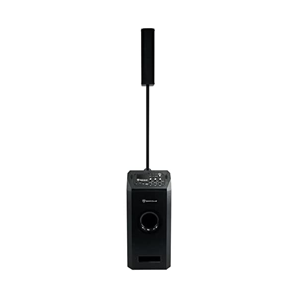 Rockville Home Array 100 1000W Powered Subwoofer & Array Speaker System with Bluetooth, USB/TF Playback, TWS Linking, 2 Mic Inputs - Perfect for Home Theater, Karaoke