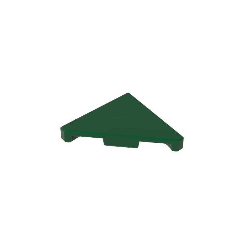 Ornaments 2X2 Triangle Light Panel 50PCS Compatible with Lego 35787 GDS-90492 Classic Bulk Toy MOC Color:Dark Green