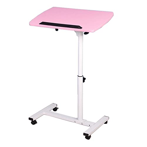 Qiveno Mobile Laptop Table, Small Standing Desk, Angle & Height