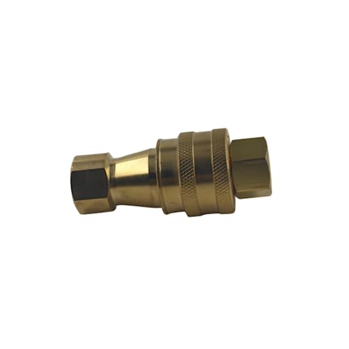 Image of LX-KZD 3 /4'' NPT ISO7241-B Brass Valve With FKM Seal Quick Disconnect Hydraulic Couples