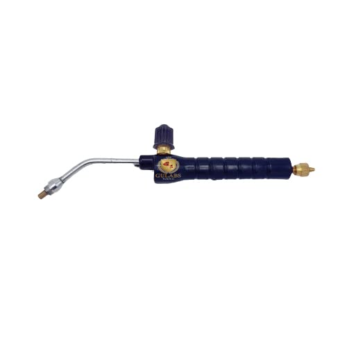 Gulabs Tools Soldering Torch Gun For Gold Jewellery Soldering With 2 Nozzle, Pipe And 4 Pins Can Be Used With 2/5/14 Kg Lpg Cylinder, Corded Electric