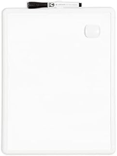 U Brands Contempo Magnetic Dry Erase Board, 11 x 14 Inches, White Frame