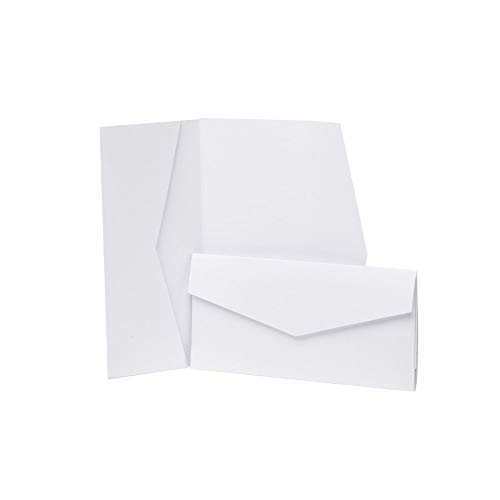 White Pocketfold invita 105 mm x 215 mm da