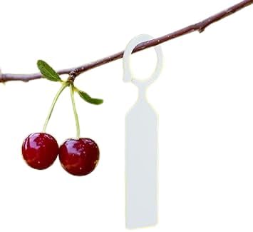 Piku 50-Piece Thick Plastic Hanging Plant Labels, 4.2 Inch Waterproof Garden Tags, Reusable Wrap-Around Nursery Markers for Trees, Vegetables, Potted Plants & Greenhouse Use