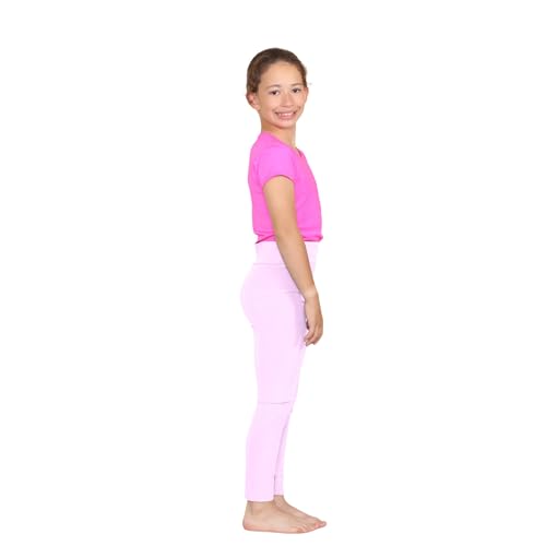 Leggings danse fille en microfibre extensible Janisramone