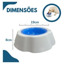 Bebedouro Pet Gelado 500ml com Gel Interno - Água Fresca para Cães e Gatos