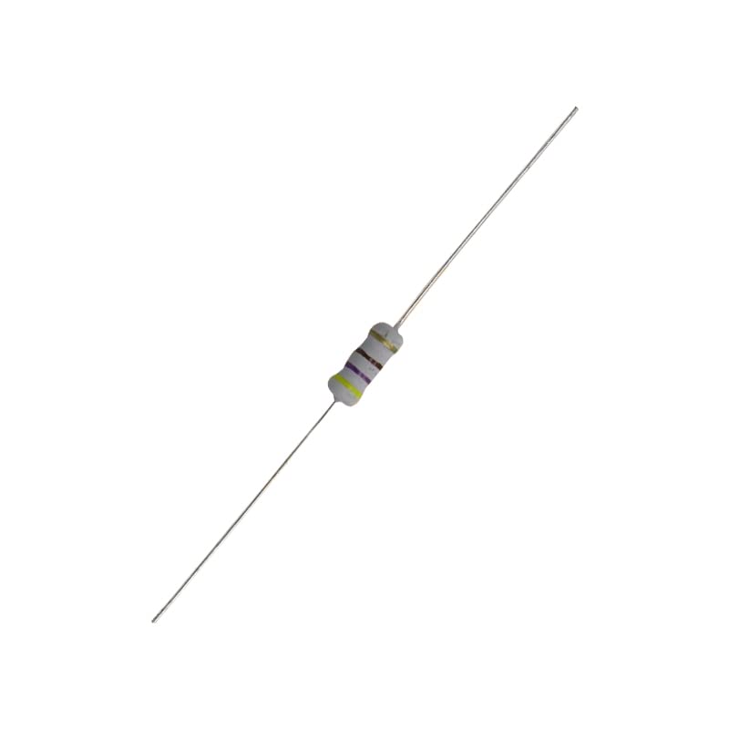 Electronic Spices 20Pcs 470 Ohm (Ω) 1 Watt ±5% Tolerance 470 Ohm MR Ω ohm MF Through Hole Resistors Axial Lead