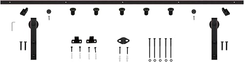 Miseno MBDH0005X78 78-3/4" Bent Strap Barn Door Hardware Kit - Oil Rubbed Bronze by Miseno - Image 5
