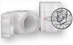 Square Half Dollar Coin Tube(Qty=10 Tubes) by CoinSafe