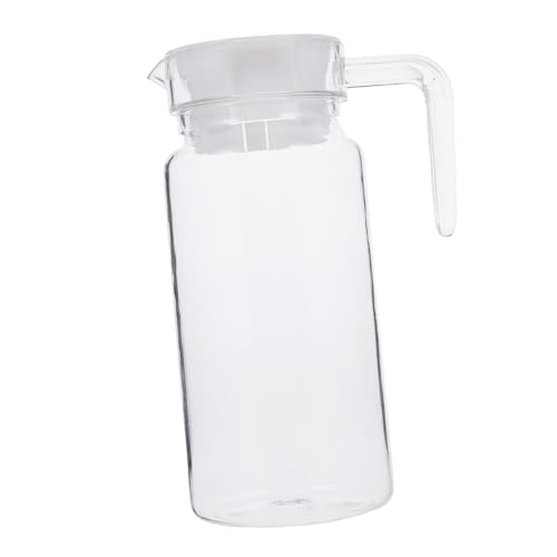ZUNOXAZ Brocca Trasparente Per Bevande Contenitore Raffreddamento Acqua e Succhi Caraffa Pratica Ed Elegante Per Uso Domestico e Ospitalità