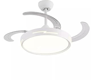 myself 21 SHOP® Ventilatore Da Soffitto Con Luce Pale Scomparsa 72W Lampadario Sospensione con Telecomando incluso Regolabile 3000K 4000K 6500K