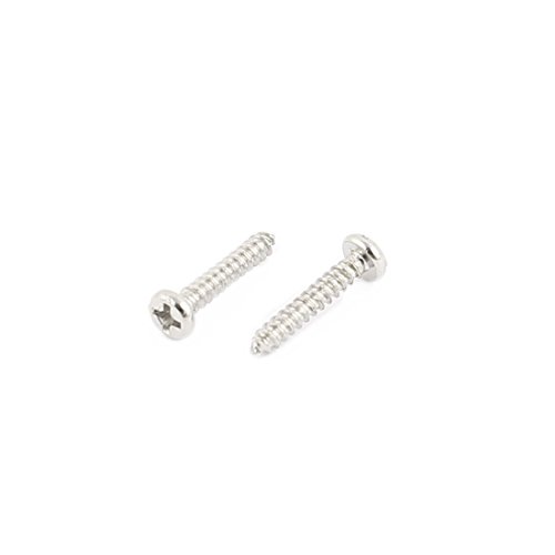 50 tornillos autorroscantes M1.5 acero inoxidable 8 mm Phillips miniatura 2