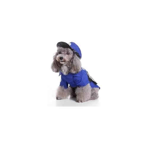 Disfraz Policía para Perro Talla Large Azul