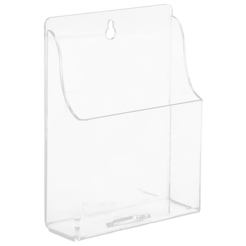 Holibanna Soporte de Carga para Teléfono y Caja Organizadora de Control Remoto en Acrílico Transparente, Montaje sin Perforaciones, Adecuado para Espacios Pequeños y Habitaciones