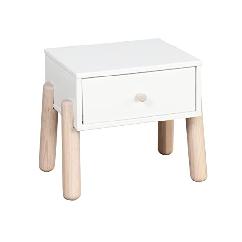 Akiten Retail Chevet Enfant Gabby Blanc et Bois Cover