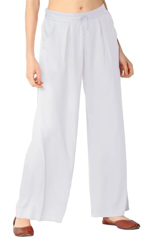 Image of BENKILS Women's Cotton Reyon Regular Fit Palazzo Pants - Available Size - M to 6XL