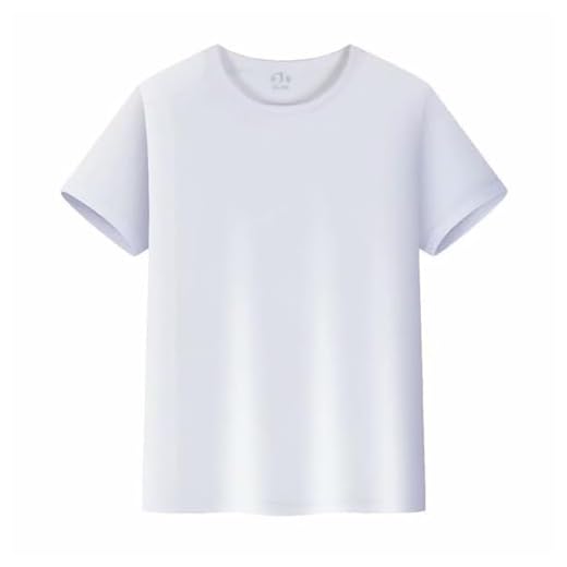 Tee Shirt Ado Manche Courte Garçon Fille 2-14 Ans été Fashion Tee Shirt Enfant Garcon Fille Col Rond Chic a La Mode Pas Cher Habillée Confortable Casual Jogging Plage Top (White, 12-14 Years)