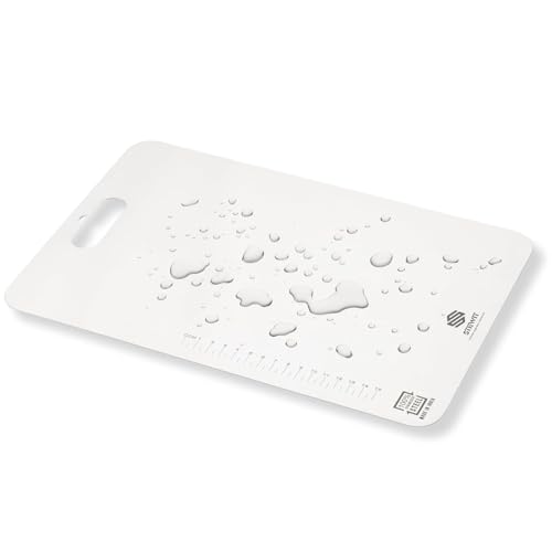 Image of Stewit Large Stainless Steel Cutting Board for Kitchen, Chopping Board for Meat, Vegetables & Fruit, Extra Large Heavy Duty Countertop Surface, Easy to Clean & Durable (32CM x 21CM)