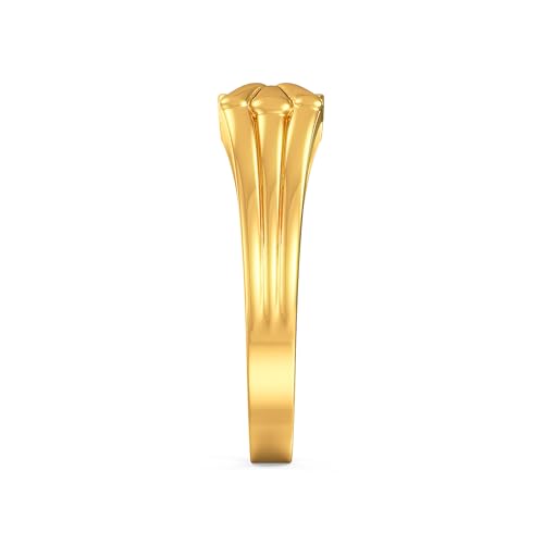 Joyalukkas 22 k (916) Stylish Bold Designer Mens Gold Ring - Image 2