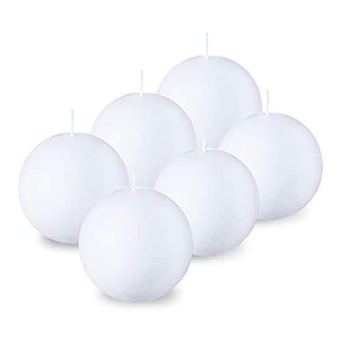 Bougies rondes blanches 7,6 cm bougie cylindrique mariage