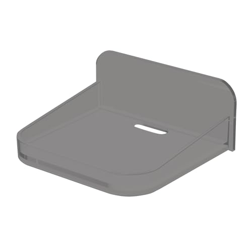Estante de pared pequeño – Estante portaobjetos flotante sin taladro | Soporte para cámara de seguridad | Soporte de pared adhesivo para alquileres, apartamentos, dormitorios, habitaciones