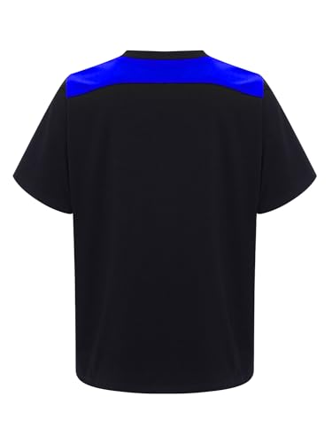 Kids Boys Short Sleeve Football Jersey Moisture-Wicking Athletic T-Shirt for Training Sports4
