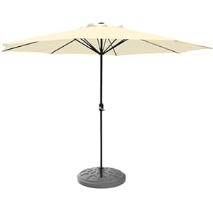 SONGBATE Thickened 10ft Patio Umbrella Outdoor, With 8 Sturdy Ribs and Crank for Garden, Deck, Lawn, Backyard & Pool (No Base)