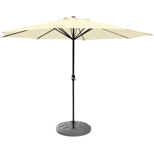 SONGBATE Thickened 10ft Patio Umbrella Outdoor, With 8 Sturdy Ribs and Crank for Garden, Deck, Lawn, Backyard & Pool (No Base)