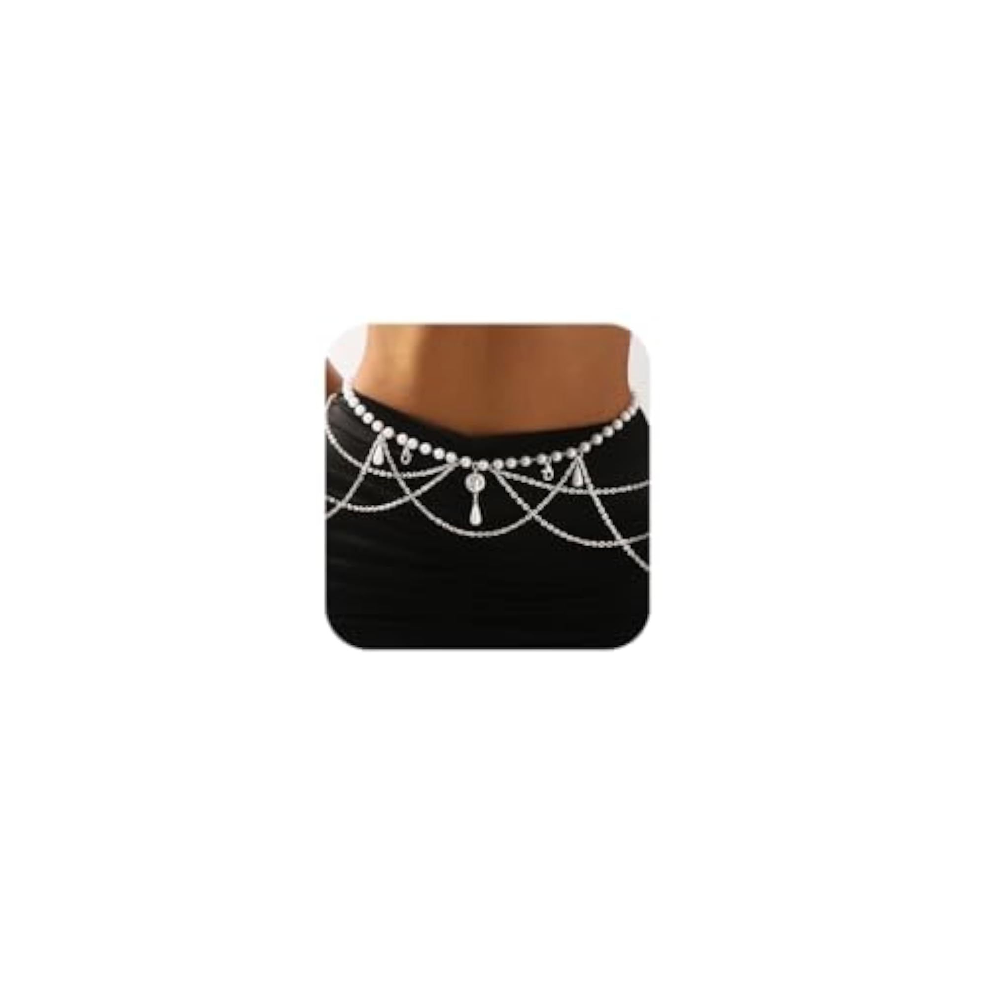 Women's Pearl Waist Chain Belt