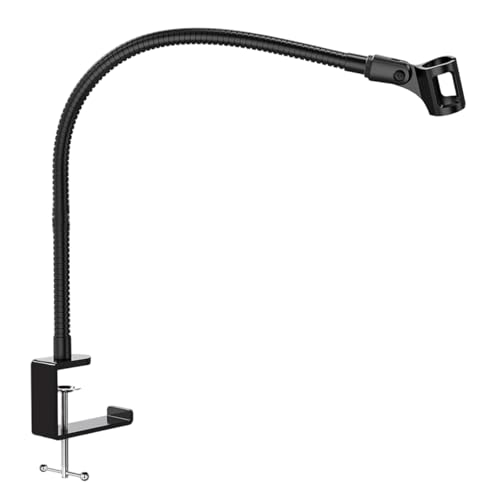 Support de bras pour microphone avec pince de bureau et adaptateur réglable