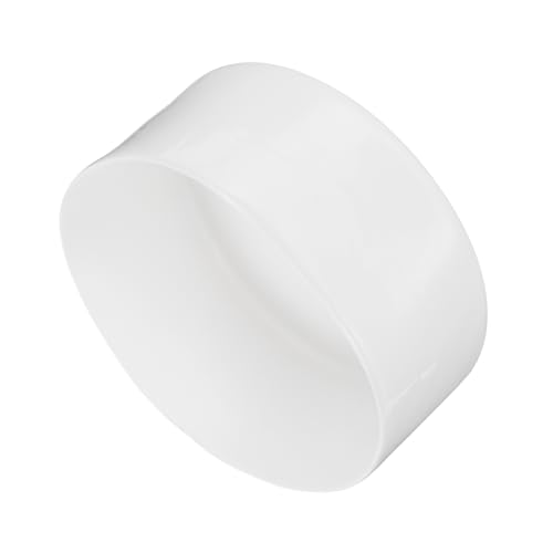 Image of uxcell 2pcs Rubber End Caps 110mm(4 5 /16 inch) ID Vinyl Round Tube Bolt Cap Cover Screw Thread Protectors White, 50mm Height