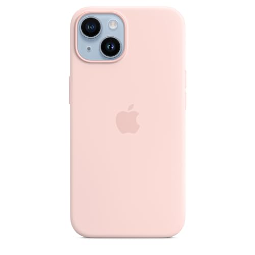 Apple Coque en Silicone avec MagSafe pour iPhone 14 - Rose Craie ​​​​​​​