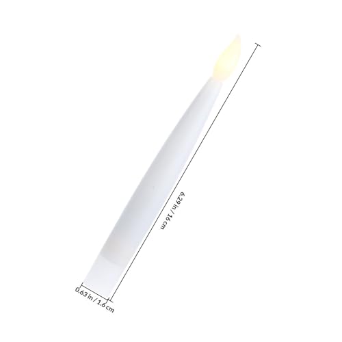 Velas LED cónicas sin llama PRETYZOOM de plástico resistente con clips para árbol 2