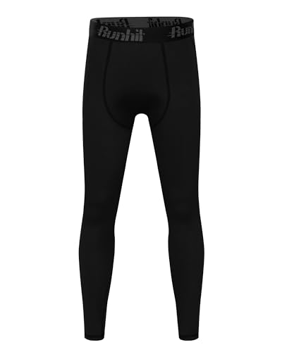 Runhit Boys Compression Leggings,Youth Athletic Tights Basketball Compression Pants,Boys Base Layer Pants Sports Legging - Image 7