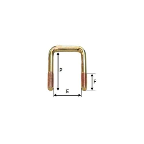 ALCIUMPECHE Bride Assemblage 40x40 mm pour remorque - MECT-02002 Cover