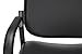 OFM Core Collection Big and Tall Guest and Reception Chair with Arms, Vinyl, Black