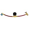 Professional R1234YF AC Charging Hose Kit, With Pressure Gauge Automotive Air Conditioning Recharge System Tool, With Brass Fitting For Low Side Port #5