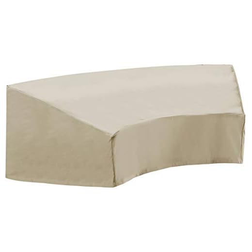 Crosley Furniture CO7505-TA Heavy-Gauge Reinforced Vinyl Cover for Catalina Sectional, Tan
