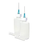 Gaunt Industries Precision Dispenser HYPO-200 - For Thin Liquids - Blue, 1-1/4 Ounce Clear LDPE Oval Plastic Bottle with 25 Gauge x 1