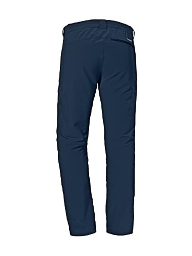 Schöffel Herren Pants Folkstone Warm M, warme Wanderhose mit 4 Wege-Stretch, wasserabweisende Thermohose mit vorgeformtem Knie, navy blazer, 48