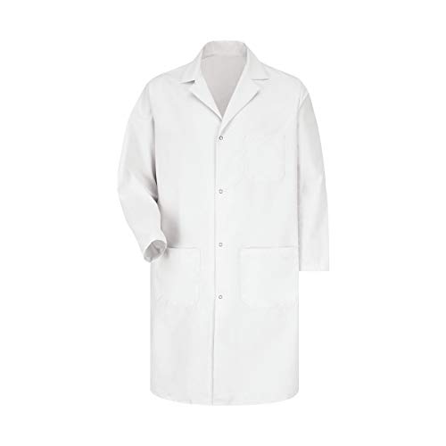 Red Kap Men's Lab Coat, White, Large
