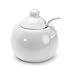 BIA Cordon Bleu White Porcelain 8 ounce Covered Sugar Bowl