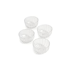 Zafferano Perle Small Bowl Set of 4, Clear, One Size