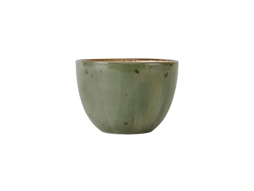 Tuxton Artisan Geode Geode Olive Reactive Natural 12-1/2-Ounce Bouillon, Case of 24, Green; Scratch Resistant; Chip Resistant; Lead & Cadmium Free; Dishwasher, Microwave, Oven Safe