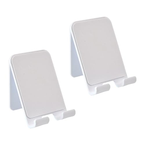 Soporte de teléfono adhesivo de pared contra caídas, soporte ajustable YOSADIER transparente