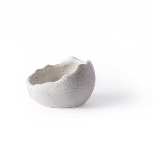 Galápagos (05457) Heavyweight Ceramic Egg Dish - Hygienic, Spill-Proof Bowl for Reptile & Terrarium Habitats, Perfect for Bearded Dragons, Geckos, Snakes, Hermit Crabs & More, Small (3in x 2.75in)