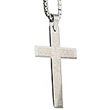 Cadena religiosa para hombre - Collar con cruz para hombre | Collar con colgante de cruz de 3 piezas | Collar con cruz de acero inoxidable con colgante de cruz | Collar religioso para hombre | Collar