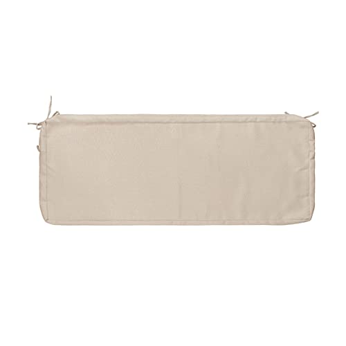 Funhome Water-Resistant Outdoor Bench/Settee Cushion Slip Cover,Patio Furniture Cushion Covers,Garden Long Chair Cover Only-48X18X3 Inch (Antique Beige) #TOP4